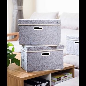 🔲Rose-Detailed Storage bins🌹